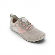 victoria Barfussschuhe Terratech Mesh (BOA-Schnürsystem, breite Passform, flexible Sohle) grau/rosa Damen