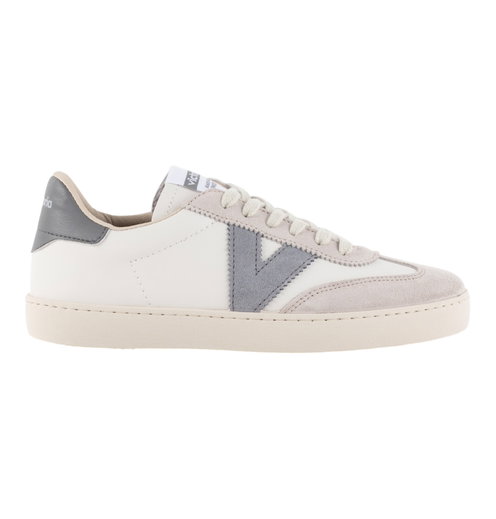 victoria Sneaker Berlin Ciclista (Lederoptik/Velourleder) - weiss/grau
