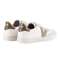 Sneakersy Victoria Berlin Ciclista (skóra syntetyczna/ zamsz) - biały/safari