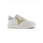 victoria Sneaker Madrid (Lederoptik) - weiss/gelb