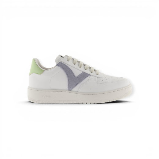 victoria Sneaker Madrid (Lederoptik) - weiss/lila