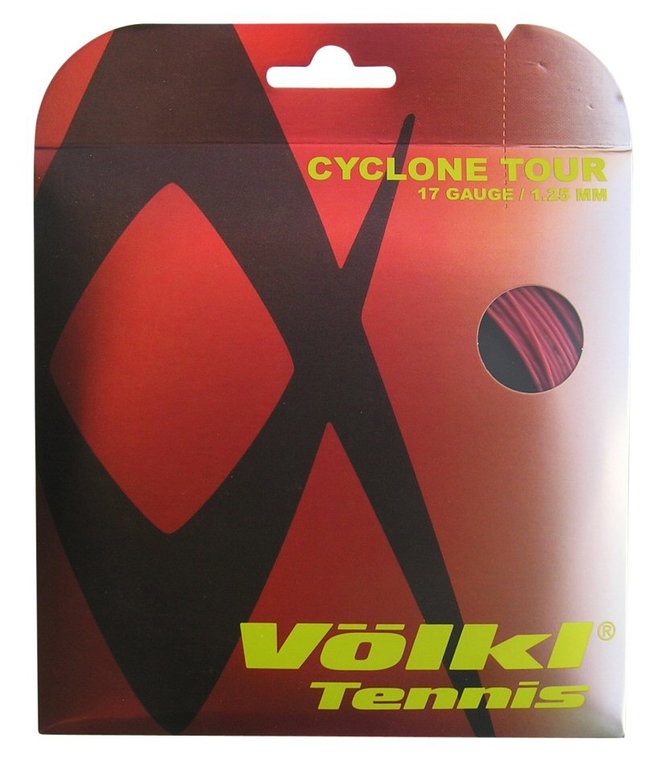 Völkl Tennissaite Cyclone Tour (Haltbarkeit+Spin) rot 12m Set