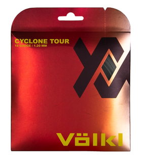 Völkl Tennissaite Cyclone Tour (Haltbarkeit+Spin) anthrazitgrau 12m Set