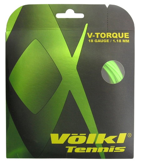 Besaitung mit Tennissaite Völkl V-Torque grün