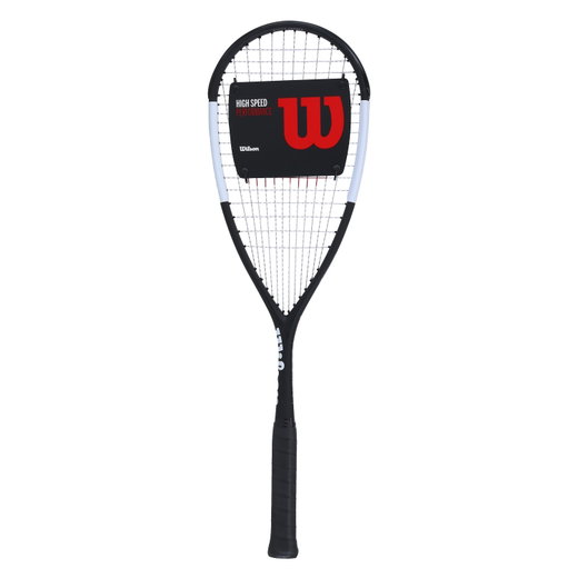 Wilson Rakieta do squasha Hammer UL (129g/ciężar na uchwyt) czarna - naciągnięta