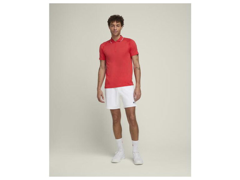 Wilson Tennis-Polo Team Seamless 2024 rot Herren