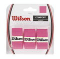 Wilson Overgrip Pro 0.6mm (Komfort/glatt/leicht haftend) pink 3er