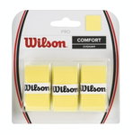 Wilson Overgrip Pro 0.6mm (Komfort/glatt/leicht haftend) gelb 3er