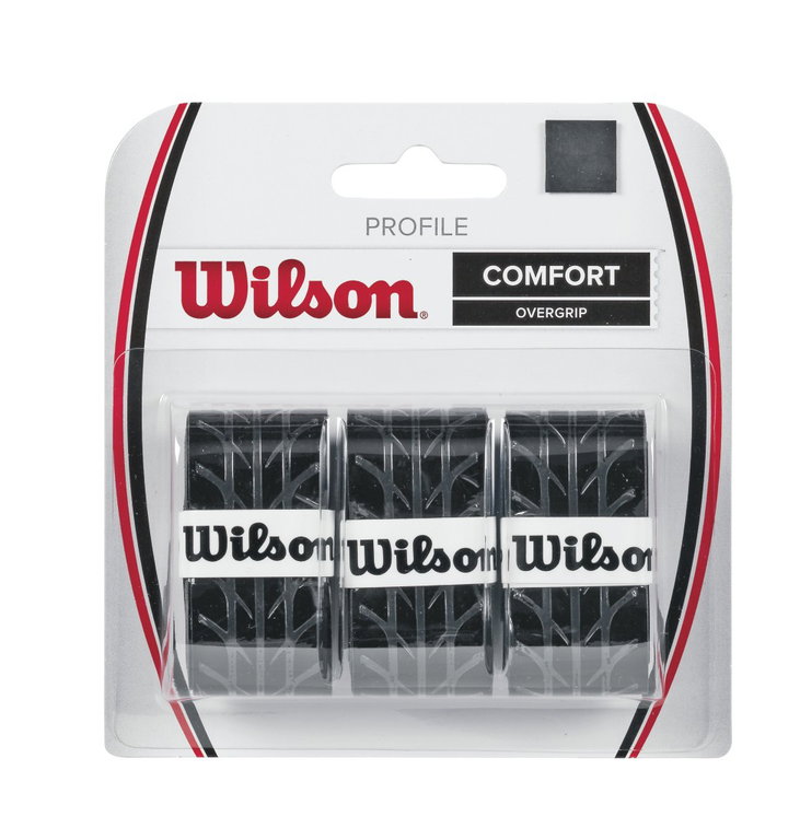 Wilson Overgrip Profile 0.6mm schwarz 3er