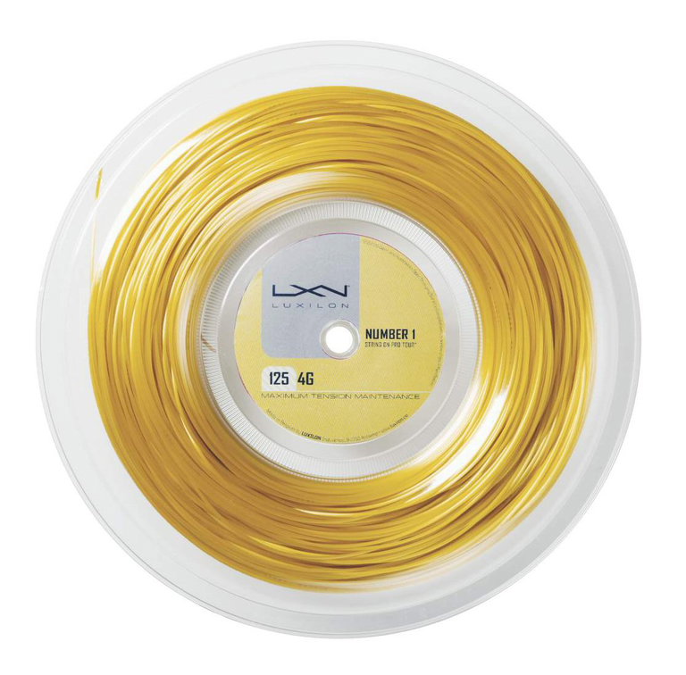 Luxilon Tennissaite 4G (Haltbarkeit+Power) gelb 200m Rolle
