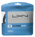 Besaitung mit Tennissaite Luxilon Alu Power Rough (Haltbarkeit+Spin) silber
