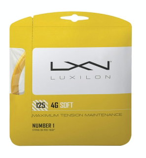 Luxilon Tennissaite 4G Soft 1.25 (Haltbarkeit+Touch) gelb 12m Set