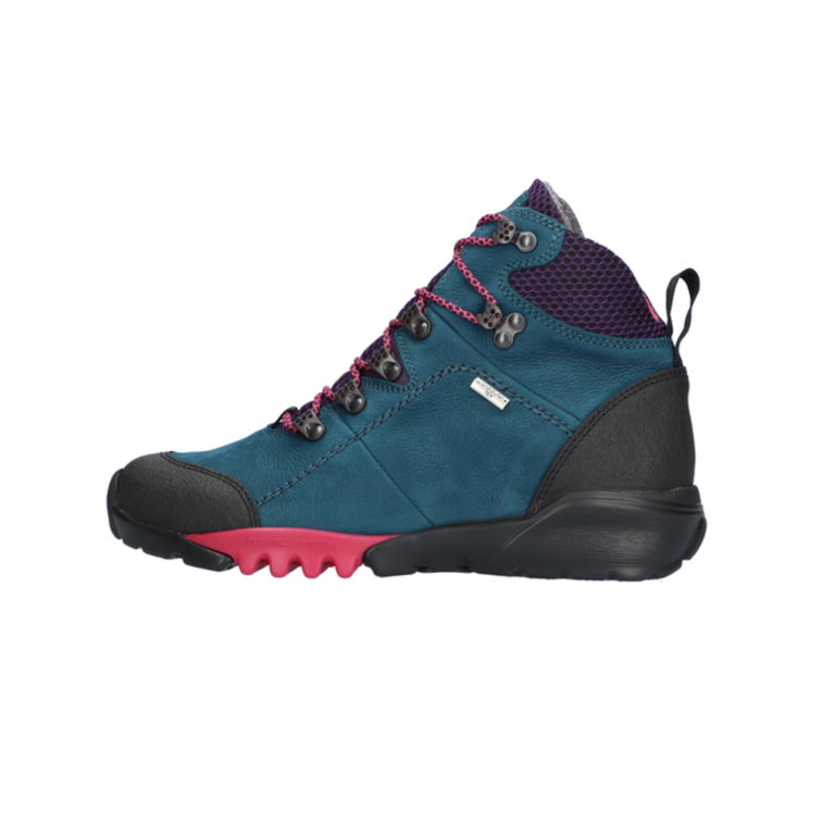 Waldläufer Wanderschuhe H-Amiata Gummi Walli Sportnet (Leder/Textil) blau/lila Damen