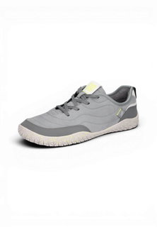 Waldläufer Barfussschuhe H-Boris Nubuk (anatomisch Zehenbox, flexible Sohle) grau Herren