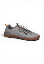 Waldläufer Barfussschuhe H-Boris Ripstop (anatomisch Zehenbox, flexible Sohle) dunkelgrau/braun Herren