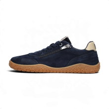 Waldläufer Barfussschuhe H-Britt (Veloursleder, anatomisch Zehenbox, flexible Sohle) dunkelblau Damen