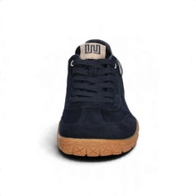 Waldläufer Barfussschuhe H-Britt (Veloursleder, anatomisch Zehenbox, flexible Sohle) dunkelblau Damen