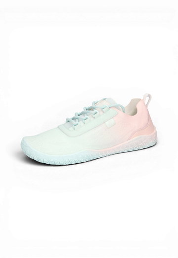 Waldläufer Barfussschuhe H-Britt Knitted (anatomisch Zehenbox, flexible Sohle) hellblau/pink Damen