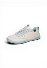 Waldläufer Barfussschuhe H-Britt Nubuk Embo (anatomisch Zehenbox, flexible Sohle) hellgrau/blau Damen
