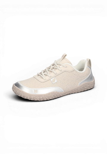 Buty biegowe Waldläufer Barfussschuhe H-Britt Sparkle Embo (anatomiczna skrzynka na palce, elastyczna podeszwa) beżowe damskie