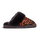 Warmbat Hausschuhe Pantoffel Collie Print mit Merino Schaffell braun/schwarz Damen