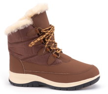 Warmbat Winterschuhe Abbott - Leder, Schafffell Innenfutter, wasserabweisend - cognacbraun Damen