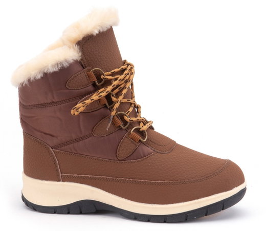 Warmbat Winterschuhe Abbott - Leder, Schafffell Innenfutter, wasserabweisend - cognacbraun Damen