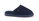 Warmbat Pantoffel Classic Suede mit Merino Schaffell dunkelblau Hausschuhe