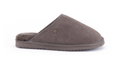 Warmbat Pantoffel Classic Suede mit Merino Schaffell pepplebraun Hausschuhe