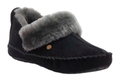 Warmbat Hausschuhe Barrine Suede (Wildleder, Merinowolle) schwarz Damen