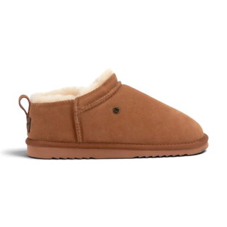 Warmbat Slippers Kolendo Suede with Merino Sheepskin Cognac Brown Ladies