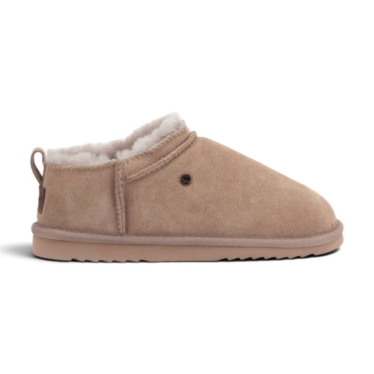 Warmbat Hausschuhe Kolendo Suede mit Merino Schaffell grau Damen