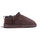 Warmbat Hausschuhe Kolendo Suede mit Merino Schaffell dunkelbraun Damen