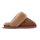 Warmbat Hausschuhe Pantoffel Collie Print mit Merino Schaffell cognacbraun Damen