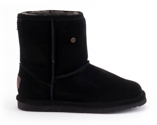 Warmbat Winterschuhe Kangaroo (Wildleder) schwarz Damen