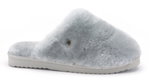 Warmbat Hausschuhe Pantoffel Mungo Fur mit Merino Schaffell eisblau Damen