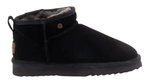 Warmbat Winter Shoes Durack Suede Boot (Merino Sheep Wool) black Ladies