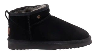 Warmbat Winterschuhe Durack Suede Boot (Merino-Schafwolle) schwarz Damen