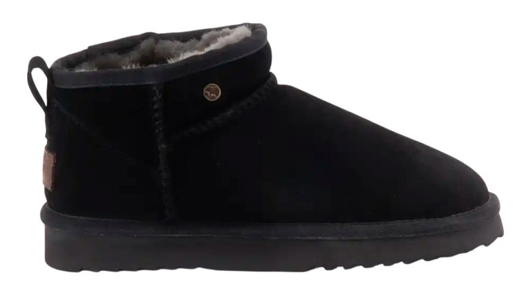 Warmbat Winterschuhe Durack Suede Boot (Merino-Schafwolle) schwarz Damen