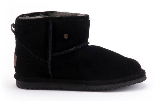 Warmbat Winterschuhe Wallaby (Wildleder) schwarz Damen