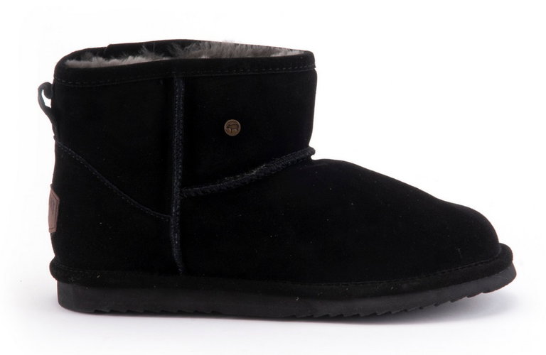 Warmbat Winter Shoes Wallaby (Suede) Black Ladies