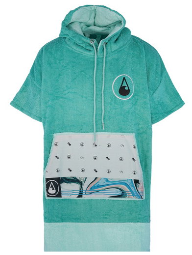 Wave Hawaii Poncho Pink Liz (Baumwolle/Viskose) 145-175 cm mintgrün Damen
