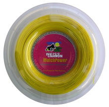 WeissCannon Tennissaite MatchPower 2 (Haltbarkeit+Power) gelb 200 Meter Rolle