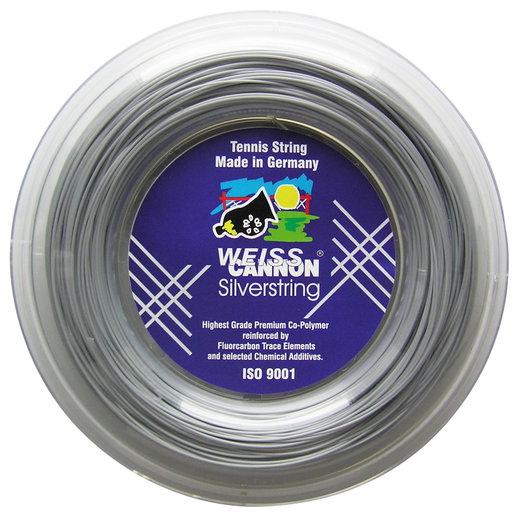 WeissCannon Tennis String Silverstring (Durability+Power) silver 200m roll