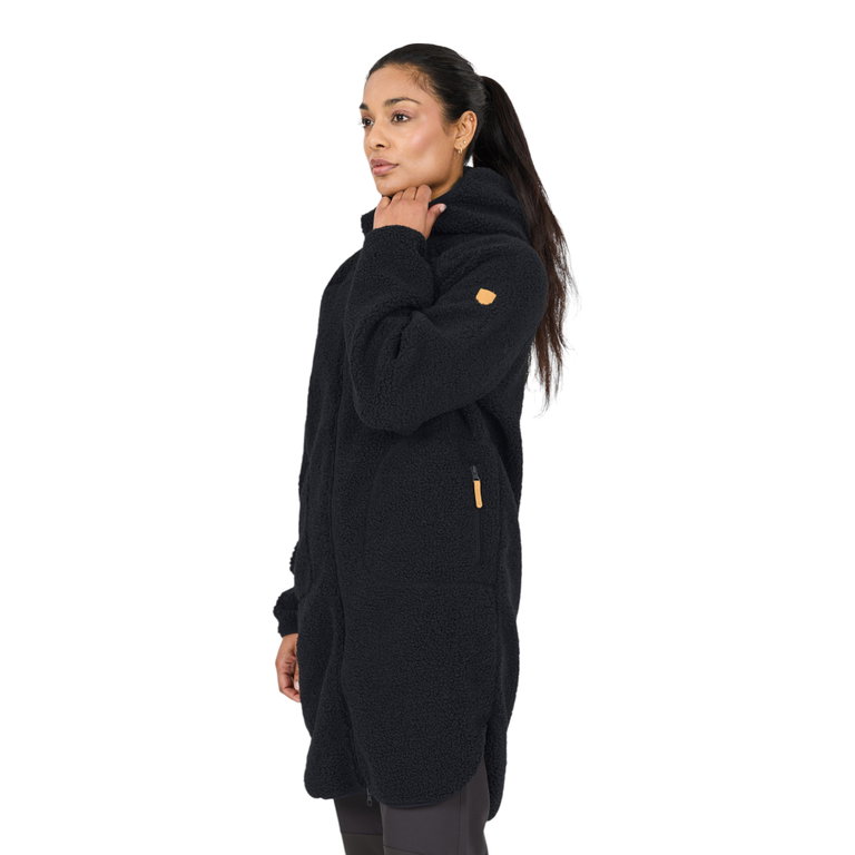 Whistler Fleecejacke Pioneer Long Teddy (warm, Flauschige Textur) schwarz Damen