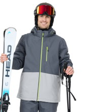 Whistler Winter-Skijacke Drizzle Ski Jacket W-PRO 10000 (winddicht, wasserdicht, wärmeisolierung) grau/dunkelgrau Herren