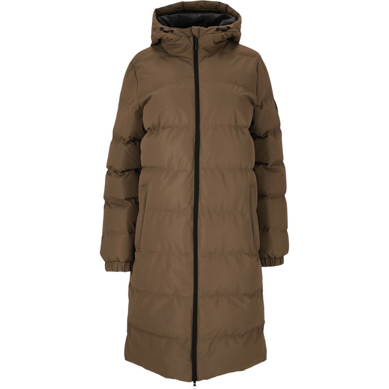 Whistler Winter-Steppmantel Abella Long Padded (Kapuze, warm, atmungsaktiv) braun Damen