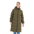 Whistler Winter Padded Coat Abella Long (Hood, Warm, Breathable) Dark Green Women