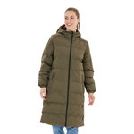 Whistler Winter-Steppmantel Abella Long Padded (Kapuze, warm, atmungsaktiv) dunkelgrün Damen