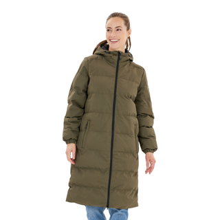 Whistler Winter-Steppmantel Abella Long Padded (Kapuze, warm, atmungsaktiv) dunkelgrün Damen